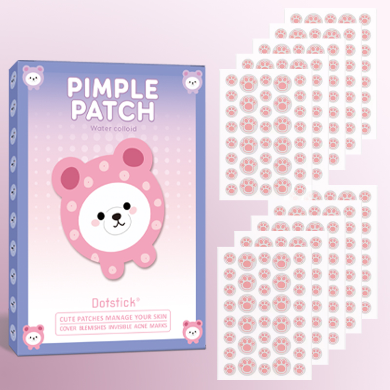 Just Beauty Makeup - かわいいクマの足型ニキビパッチ = ティーツリーオイル + ニキビパッチ +