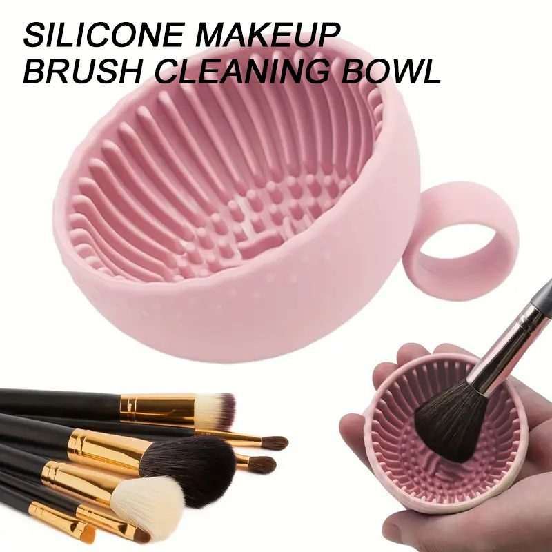Beauty Makeup Eyeshadow - メイクブラシクリーナーソフトシリコンメイクブラシボウル折りたたみパウダーパフアイシャドウブラシクリーニングパッド美容ツール
