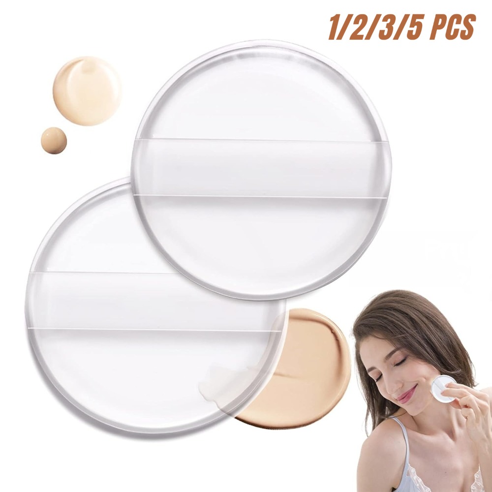 Beauty Bay Makeup - 1-5 個のシリコーン化粧パフソフトメイクブレンダー美容スポンジリキッドファンデーション BB クリームパワーパフメイクアップアクセサリー