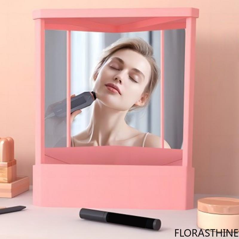 Beauty Real Makeup - 非反転ミラー精密真像化粧鏡、非拡大リアル卓上反射美容ツール