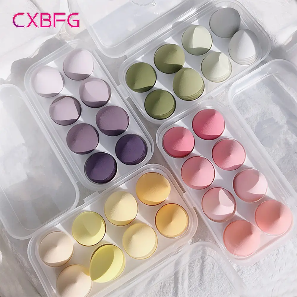Beauty Bay Makeup - 4/8 個メイクスポンジブレンダー美容卵化粧パフソフトファンデーションスポンジパウダーパフ女性メイクアップアクセサリー美容ツール