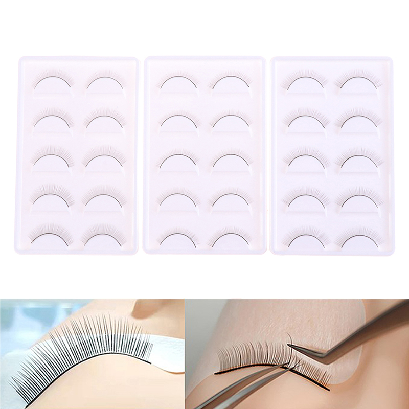 Beauty Makeup Training - 【5ペア練習用まつげエクステ用品トレーニング用つけまつげストリップまつげエクステ美容メイクアップツール】