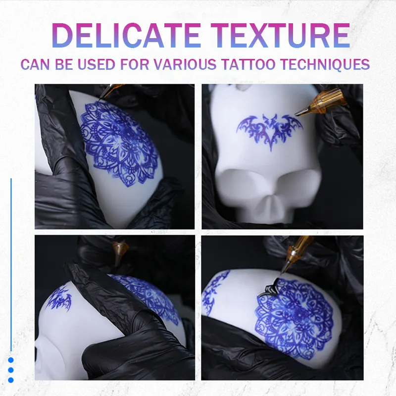 3D スカルタトゥー練習用スキンシリコーンゴムトレーニングス - Beauty Makeup Training のレビューと価格