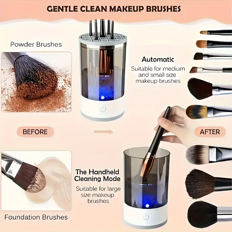 自動電動メイクブラシクリーナー USBプラグ式 ポータブルア - Beauty Makeup Eyeshadow のレビューと価格