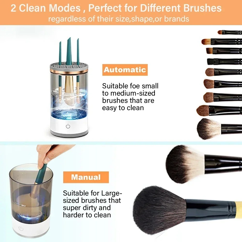 自動電動メイクブラシクリーナー USBプラグ式 ポータブルア - Beauty Makeup Eyeshadow のレビューと価格