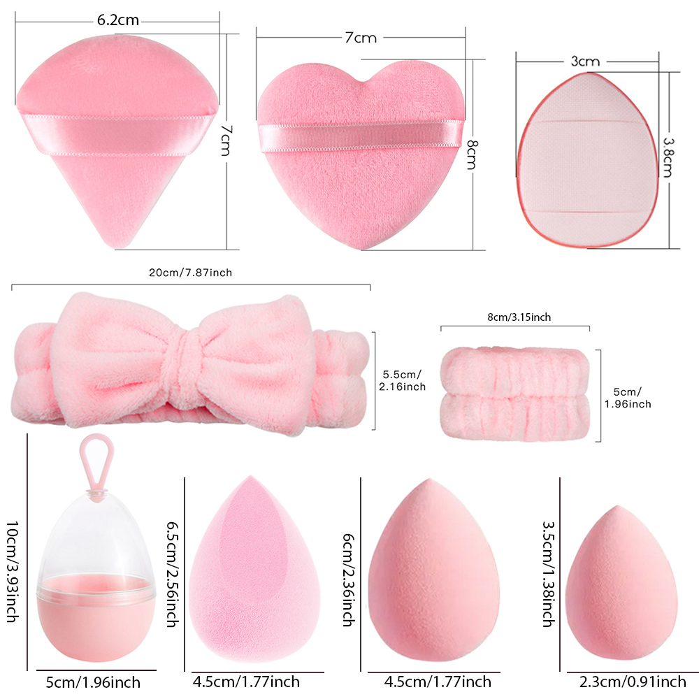 17 個メイクスポンジブレンダーセット美容卵ファンデーション - Beauty Bay Makeup のレビューと価格