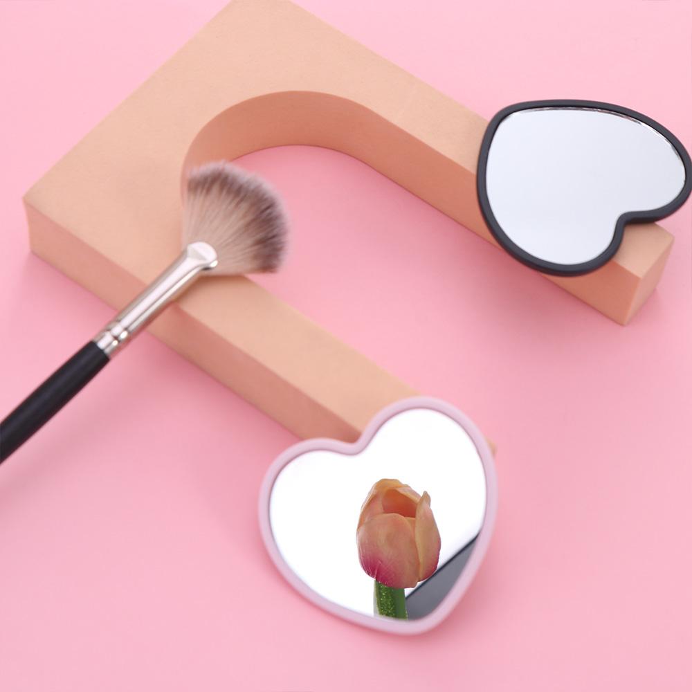 現代の片面ハート型ミラー手持ち小型手持ちミラー高精細美容化粧 - Beauty Makeup Definition のレビューと価格