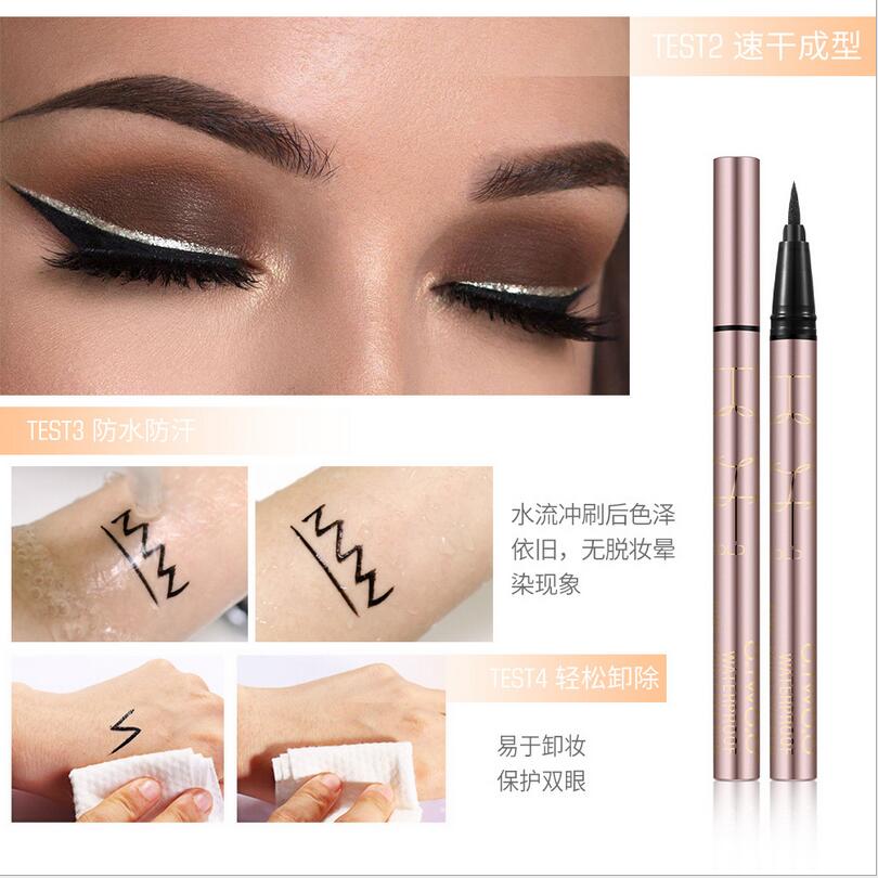プロの防水リキッドアイライナー,長持ちする黒のアイペンシル, - Beauty Makeup Eyeshadow のレビューと価格