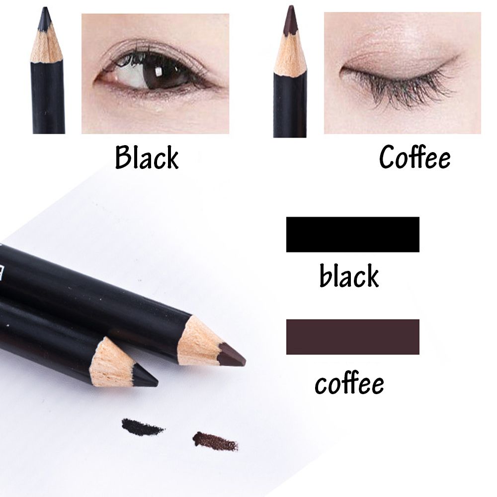 防水木製ペンシル女性用メイクアップアイライナーペン - Beauty Makeup Eyeshadow のレビューと価格