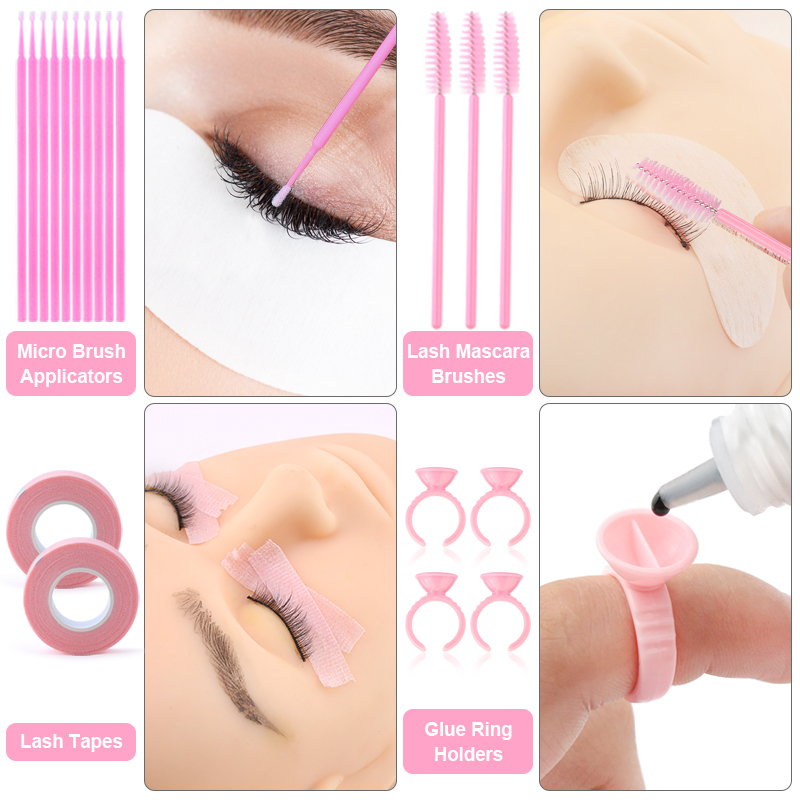 プロのまつげエクステブラシのセット,268個,マイクロブラシ - Makeup Beauty Set のレビューと価格
