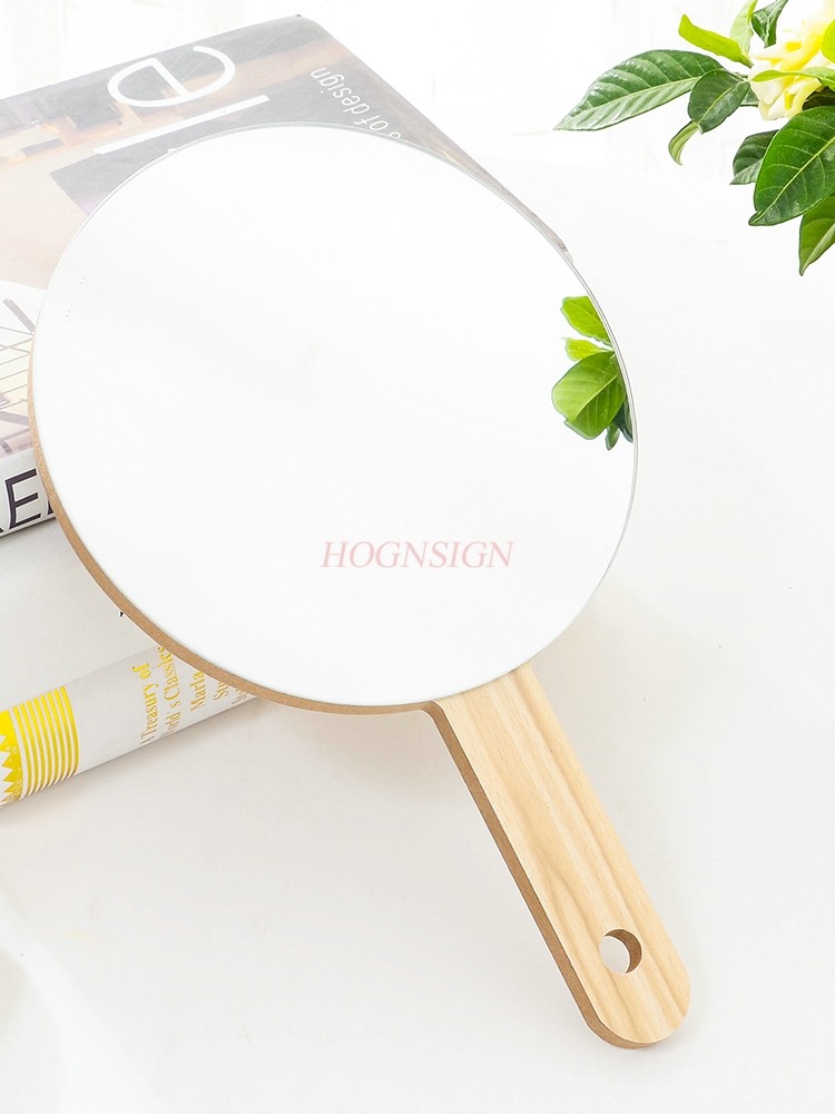 木製ハンドル付き化粧鏡,高解像度,手動ミラー,歯科用美容ミラ - Beauty Makeup Definition のレビューと価格