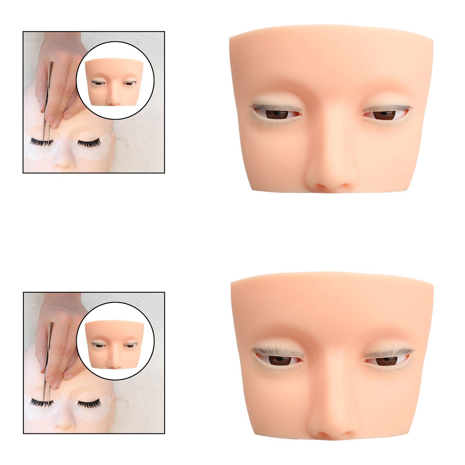シリコーンまつげマネキンヘッドスキン練習パッド美容学校用美容 - Beauty Makeup Training のレビューと価格