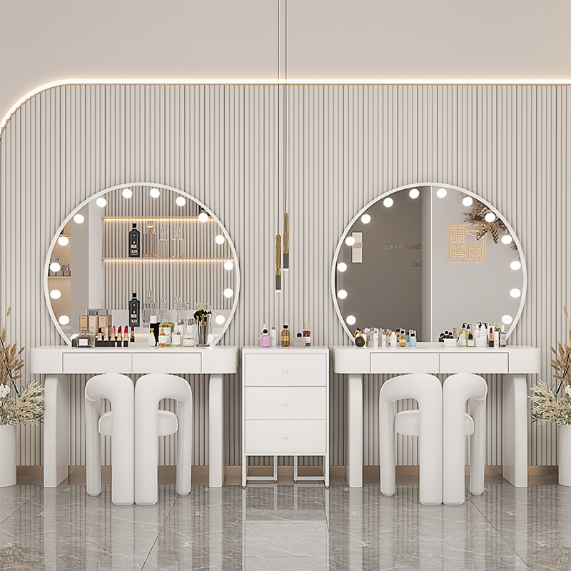 クリームウィンドスタジオ プロフェッショナル照明付きドレッサ - Beauty Makeup Training のレビューと価格