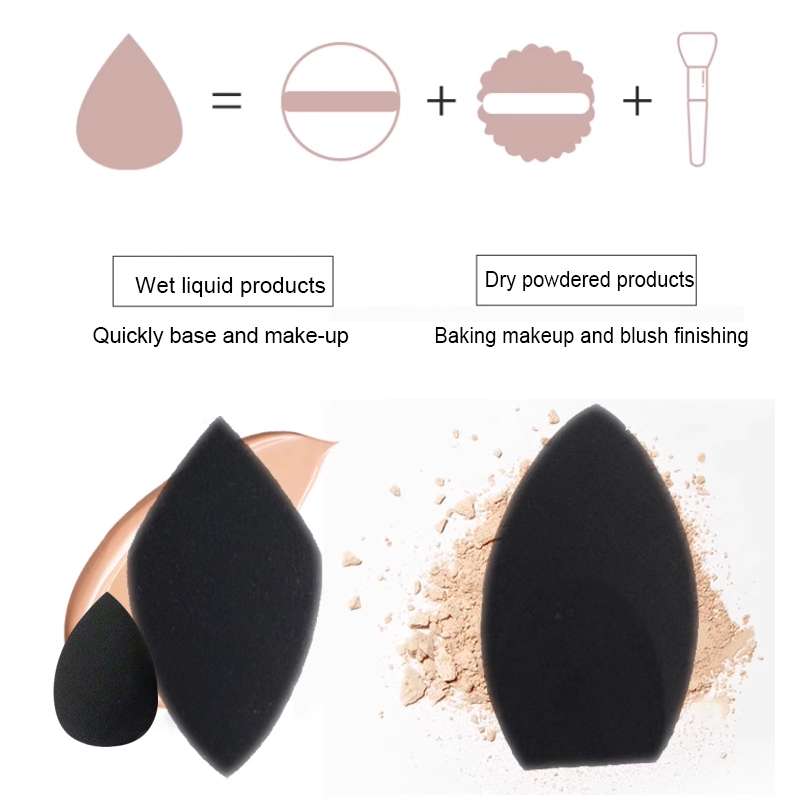 ブラックビューティースポンジエッグ2個 - ラテックスフリー - Beauty Bay Makeup のレビューと価格