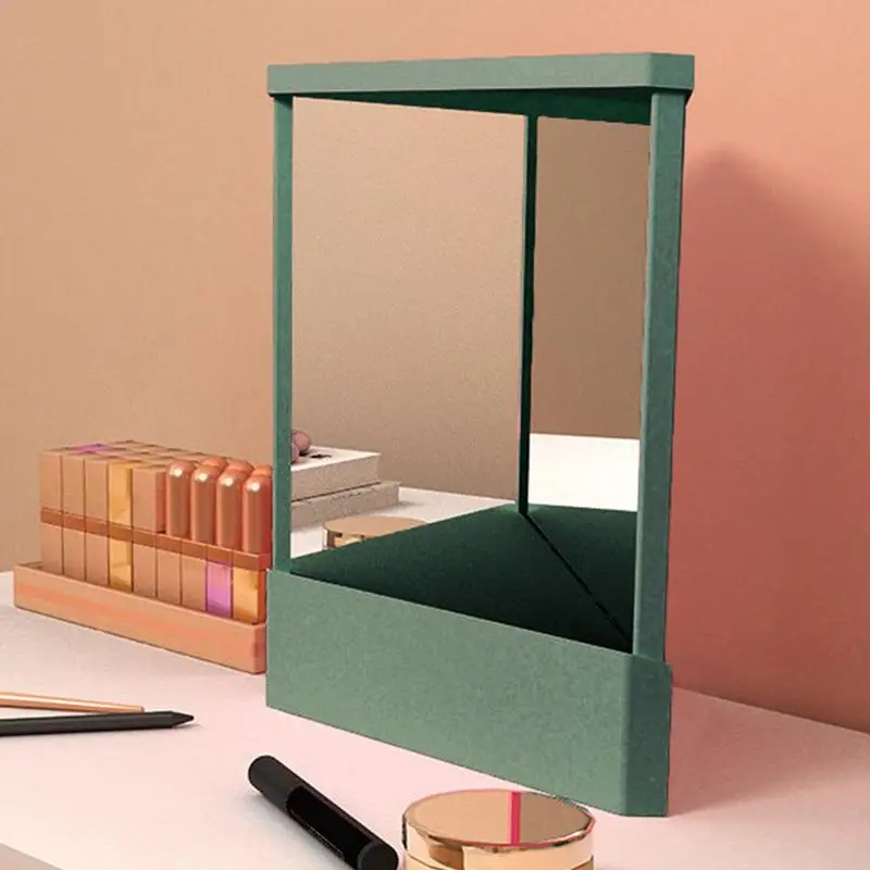 非反転ミラー精密真像化粧鏡、非拡大リアル卓上反射美容ツール - Beauty Real Makeup のレビューと価格