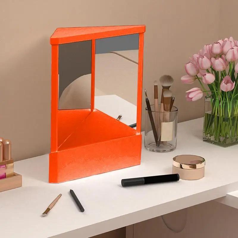 非反転ミラー精密真像化粧鏡、非拡大リアル卓上反射美容ツール - Beauty Real Makeup のレビューと価格