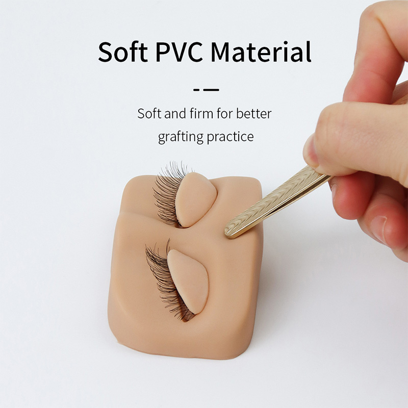 まつげエクステンション練習ヘッド取り外し可能なまぶたフラット - Beauty Makeup Training のレビューと価格