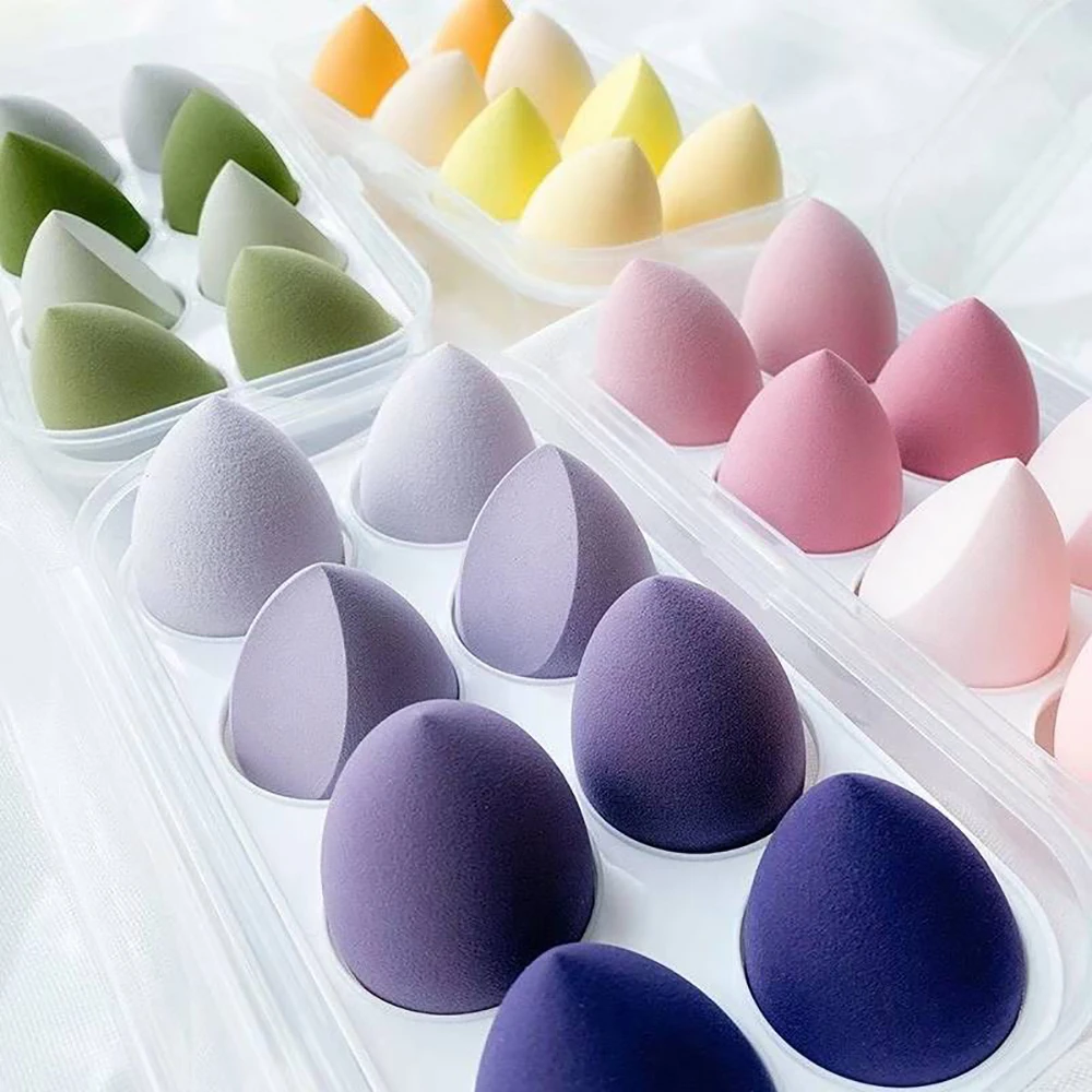 4/8 個メイクスポンジブレンダー美容卵化粧パフソフトファン - Beauty Bay Makeup のレビューと価格