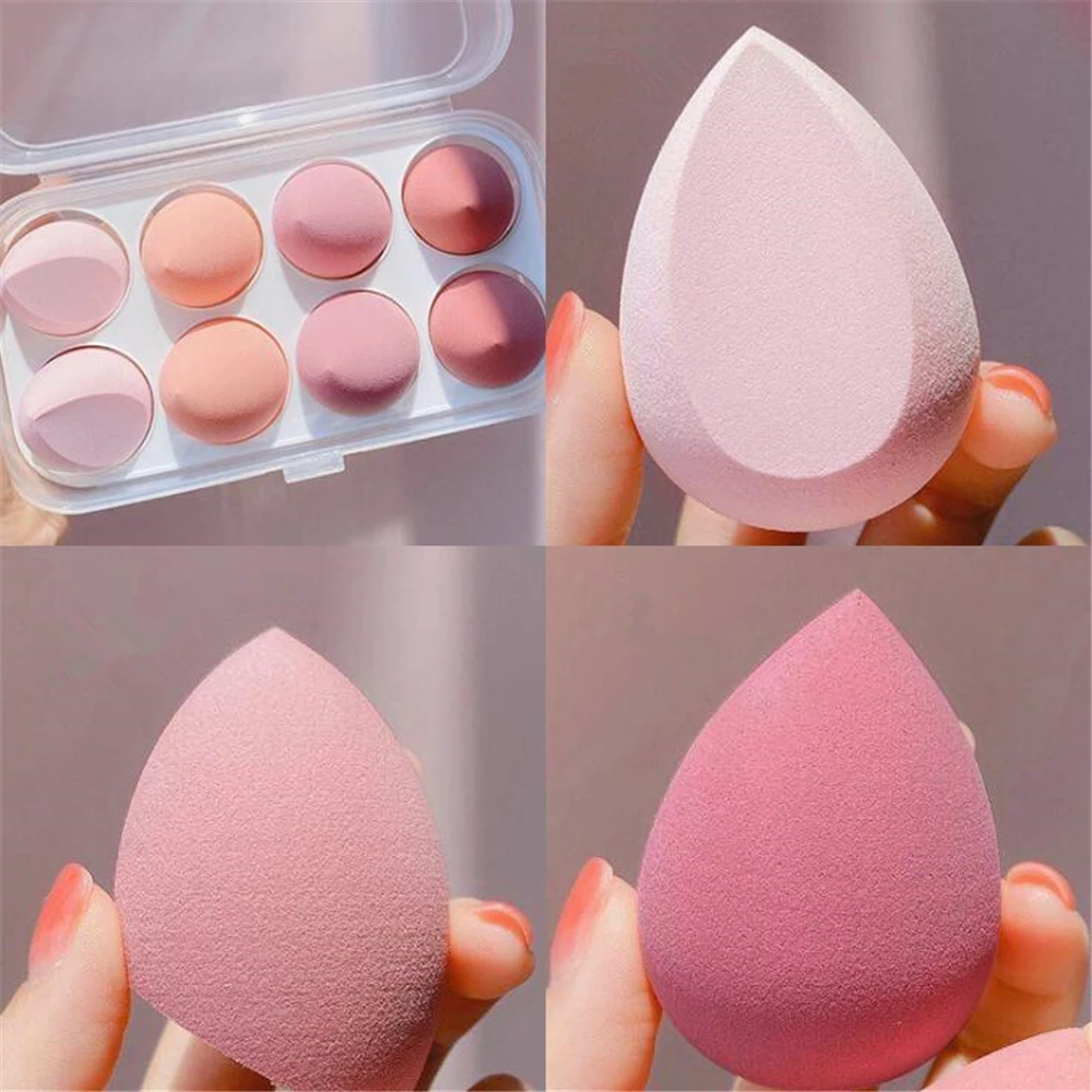 4/8 個メイクスポンジブレンダー美容卵化粧パフソフトファン - Beauty Bay Makeup のレビューと価格