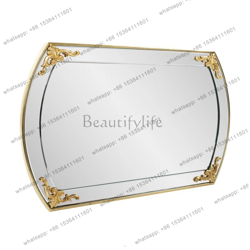 片面高精細美容鏡彫刻装飾化粧鏡 - Beauty Makeup Definition のレビューと価格