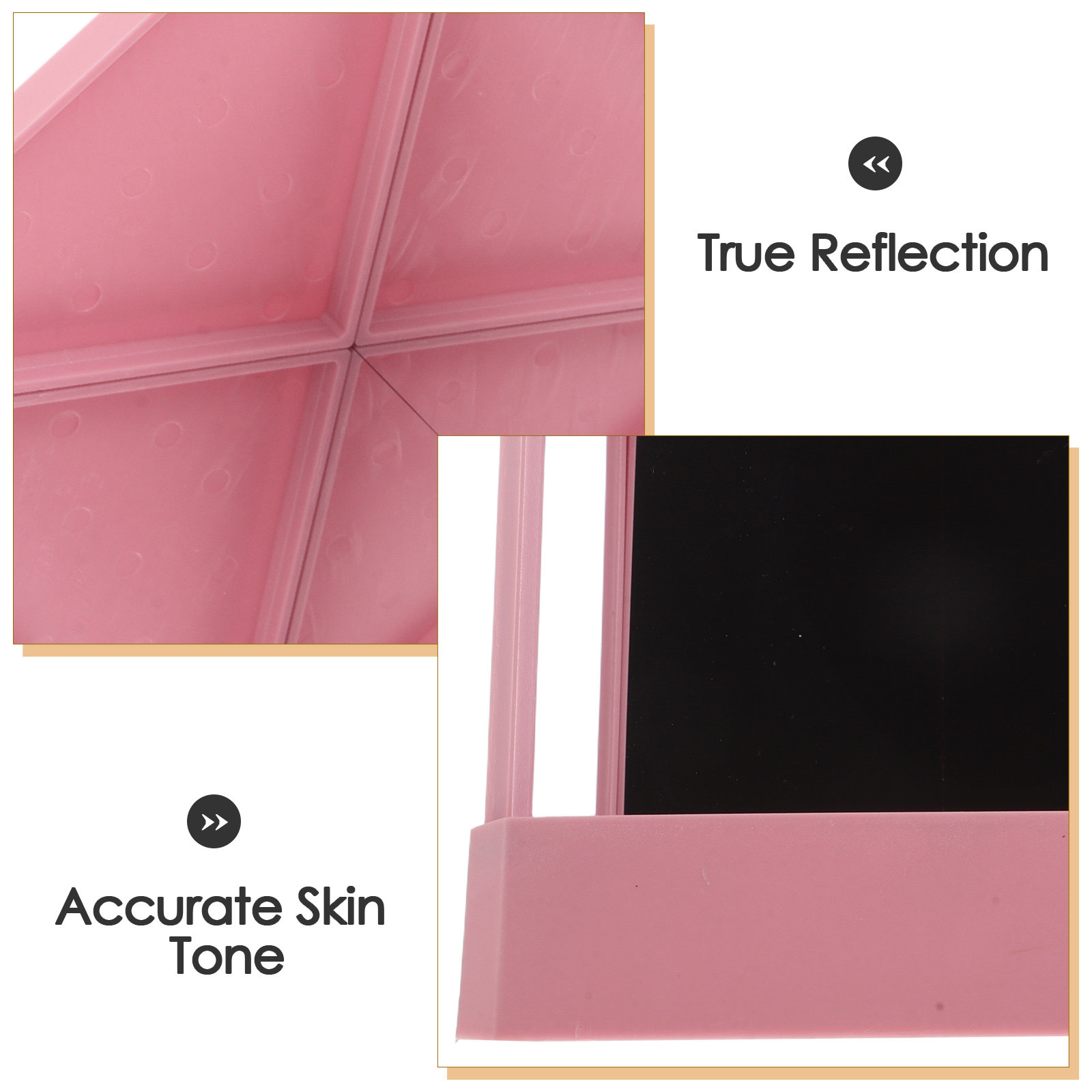 非反転型化粧鏡、卓上用、リアルな反射、安定した映像、メイクア - Beauty Real Makeup のレビューと価格