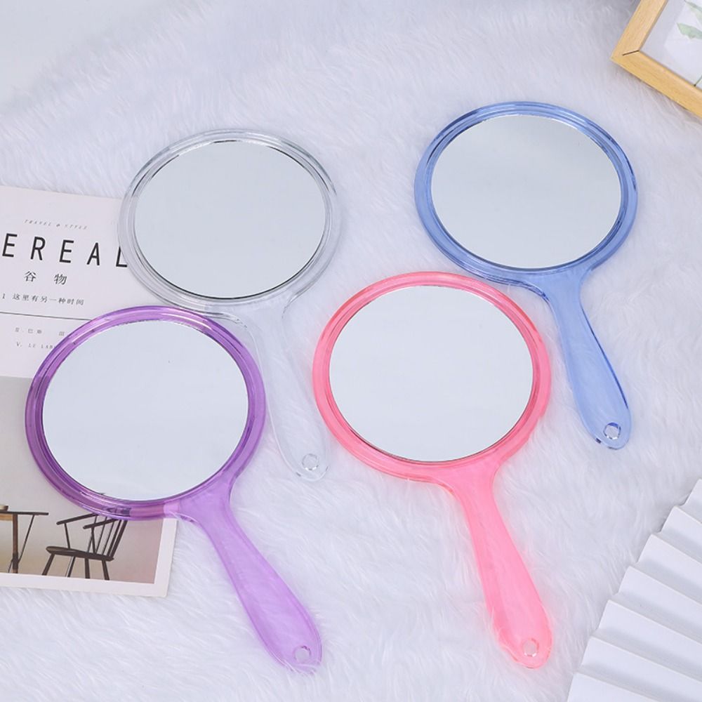 高精細ハンドル付き両面ミラー手持ちプラスチック美容化粧鏡滑ら - Beauty Makeup Definition のレビューと価格