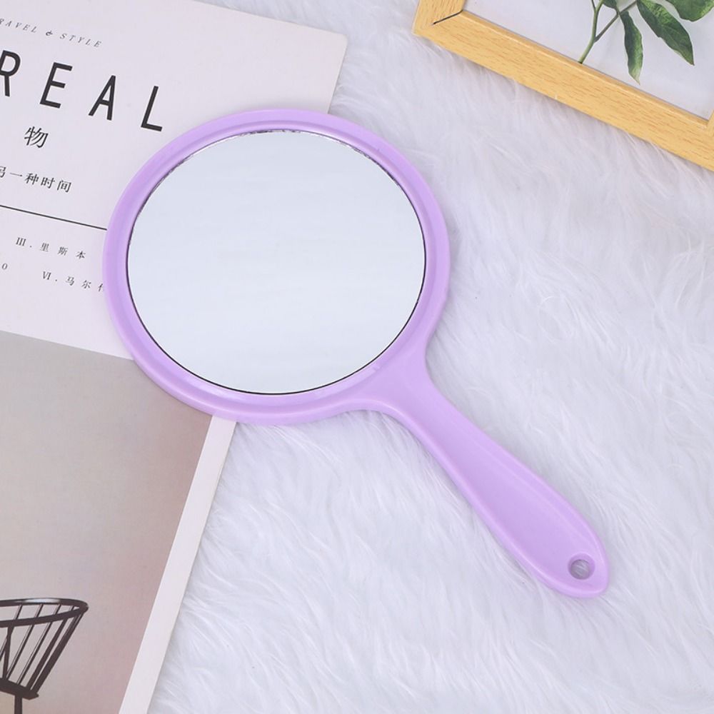 高精細ハンドル付き両面ミラー手持ちプラスチック美容化粧鏡滑ら - Beauty Makeup Definition のレビューと価格